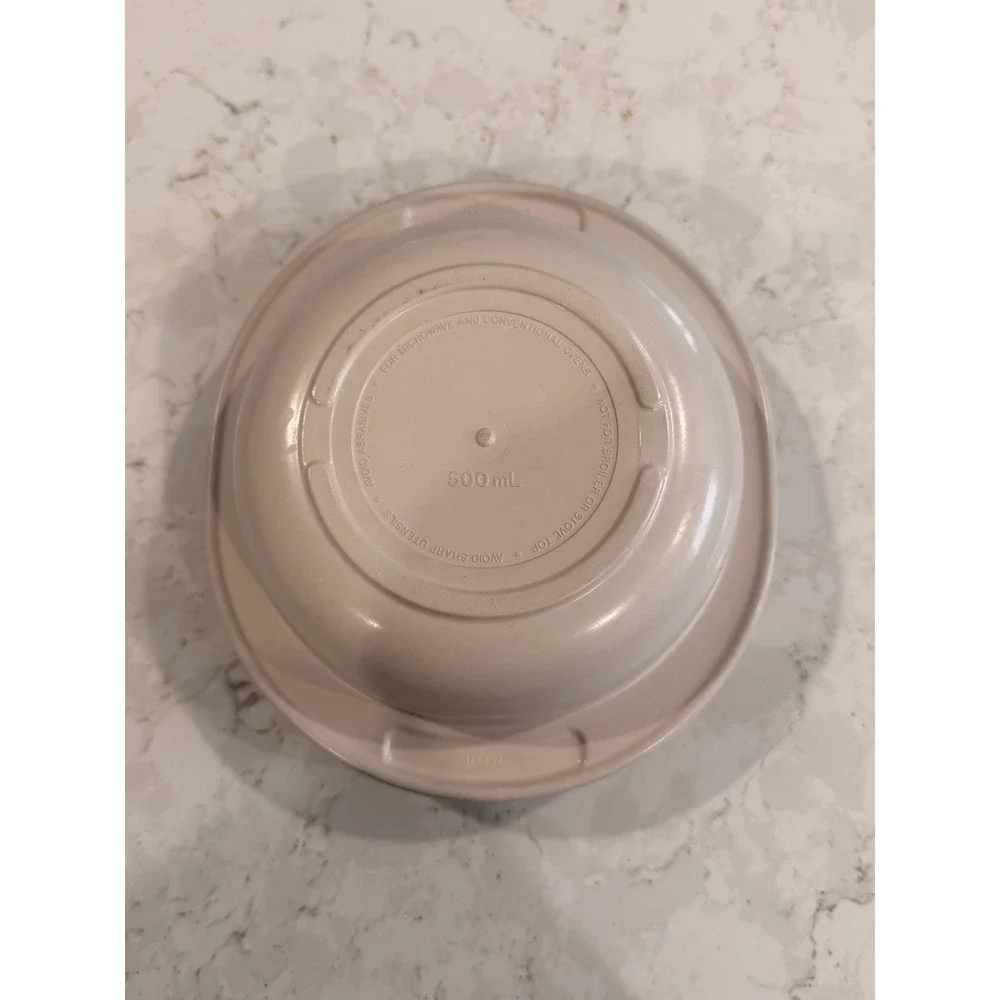 Vintage Tupperware Ultra 21 Almond Beige 500mL Round Casserole Dish Lid 1748-12
